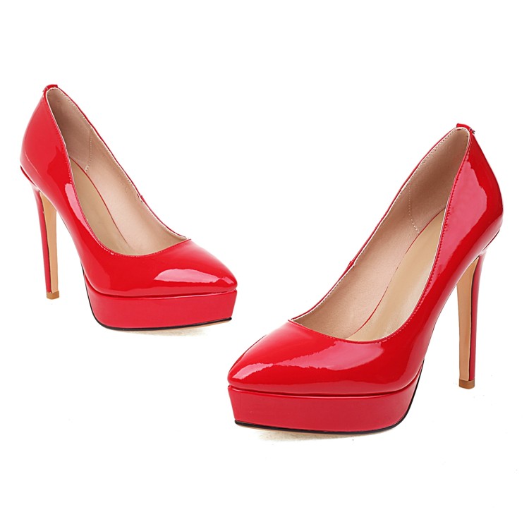 Women's Pointed Toe Stiletto High Heels with Platform - Spring 2022